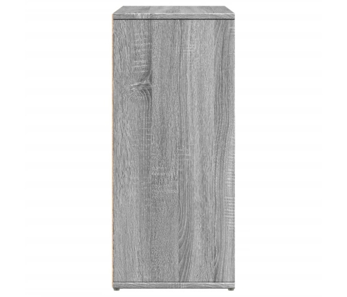 Aparador de madera de ingeniería 2 uds gris Sonoma 60x31x70 cm