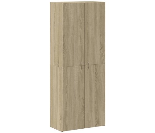 Armario archivador madera ingeniería roble Sonoma 60x32x153 cm