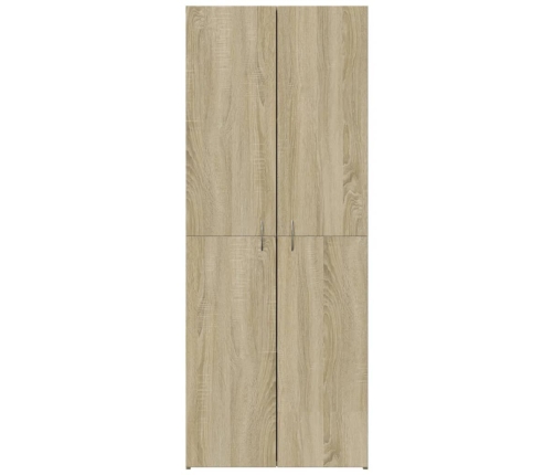 Armario archivador madera ingeniería roble Sonoma 60x32x153 cm