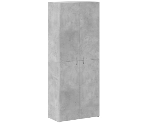 Armario archivador madera ingeniería gris hormigón 60x32x153 cm