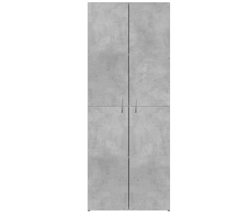 Armario archivador madera ingeniería gris hormigón 60x32x153 cm