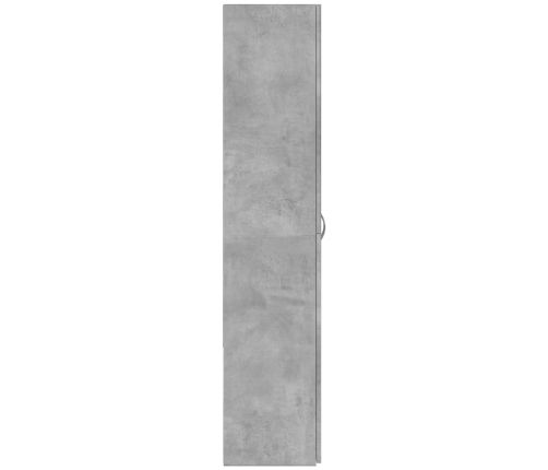 Armario archivador madera ingeniería gris hormigón 60x32x153 cm