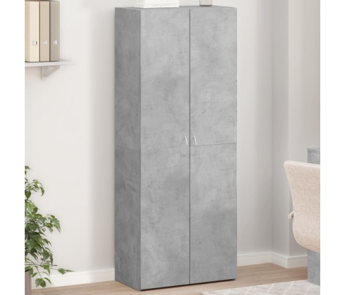 Armario archivador madera ingeniería gris hormigón 60x32x153 cm