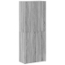 Armario archivador madera ingeniería gris Sonoma 60x32x153 cm