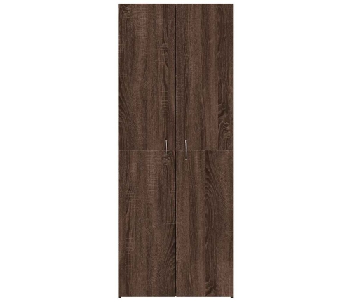 Armario archivador madera ingeniería roble marrón 60x32x153 cm