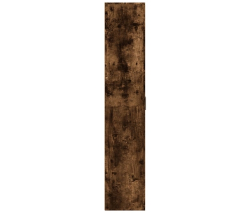 Aparador alto madera de ingeniería roble ahumado 80x35x180 cm