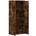 Aparador alto madera de ingeniería roble ahumado 80x35x180 cm