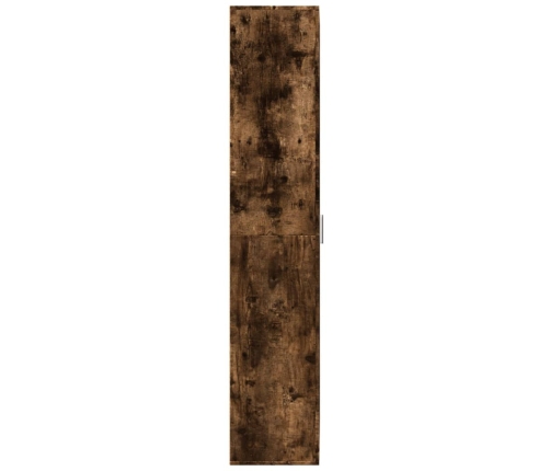 Aparador alto madera de ingeniería roble ahumado 70x35x180 cm