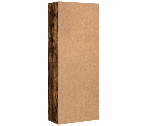 Aparador alto madera de ingeniería roble ahumado 70x35x180 cm