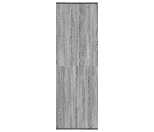 Aparador alto madera de ingeniería gris Sonoma 60x35x180 cm