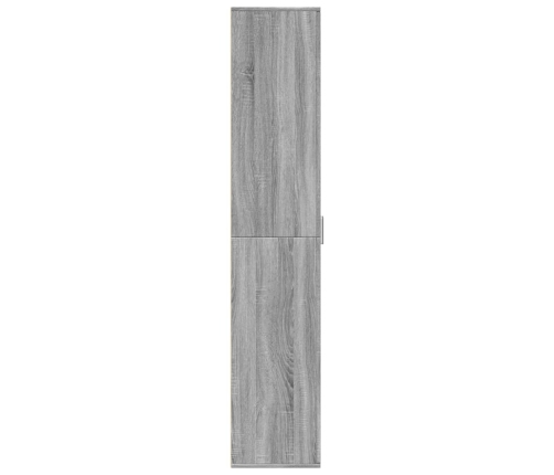 Aparador alto madera de ingeniería gris Sonoma 60x35x180 cm