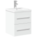 Mueble de baño con lavabo integrado blanco