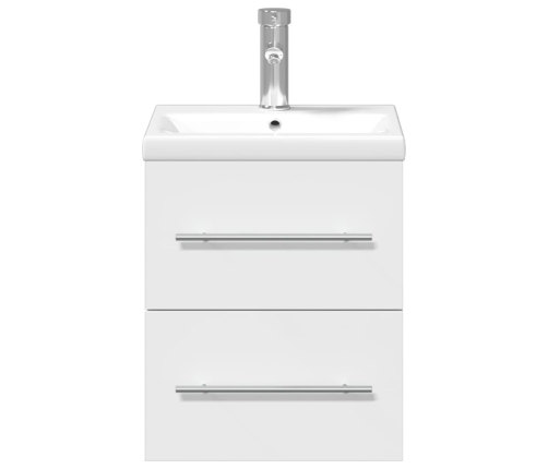 Mueble de baño con lavabo integrado blanco