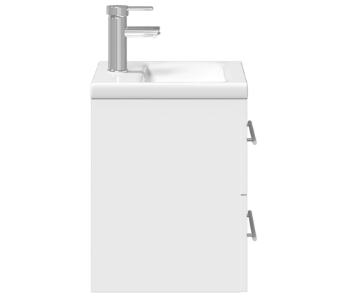 Mueble de baño con lavabo integrado blanco