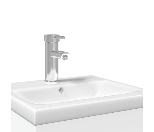 Mueble de baño con lavabo integrado blanco