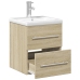 Mueble de baño con lavabo integrado roble Sonoma