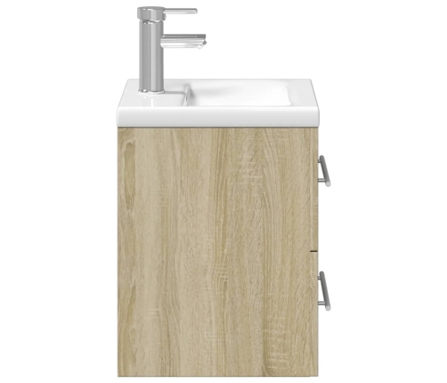 Mueble de baño con lavabo integrado roble Sonoma