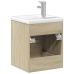 Mueble de baño con lavabo integrado roble Sonoma