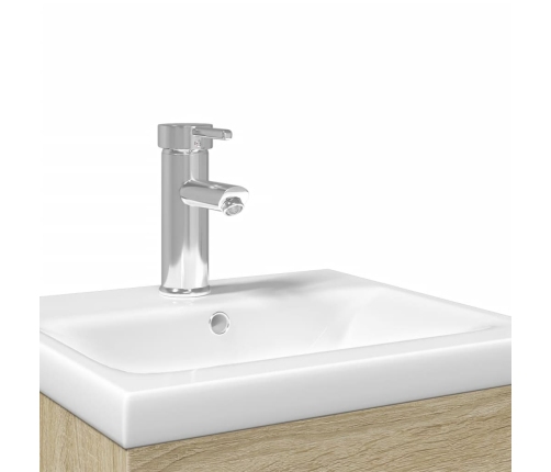 Mueble de baño con lavabo integrado roble Sonoma