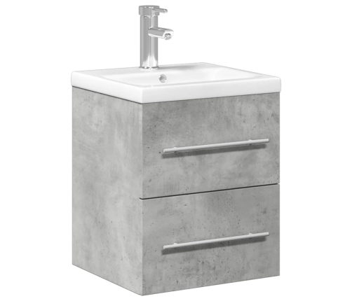 Mueble de baño con lavabo integrado gris hormigón