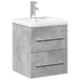 Mueble de baño con lavabo integrado gris hormigón