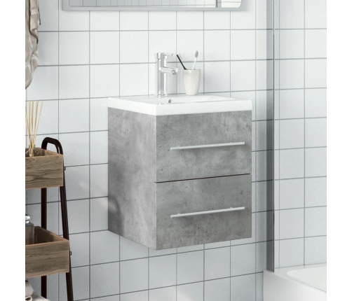 Mueble de baño con lavabo integrado gris hormigón