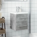 Mueble de baño con lavabo integrado gris hormigón