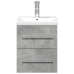 Mueble de baño con lavabo integrado gris hormigón