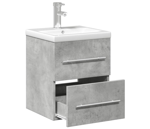 Mueble de baño con lavabo integrado gris hormigón