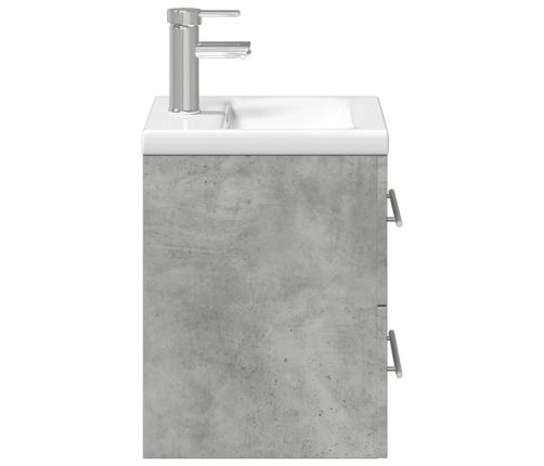 Mueble de baño con lavabo integrado gris hormigón