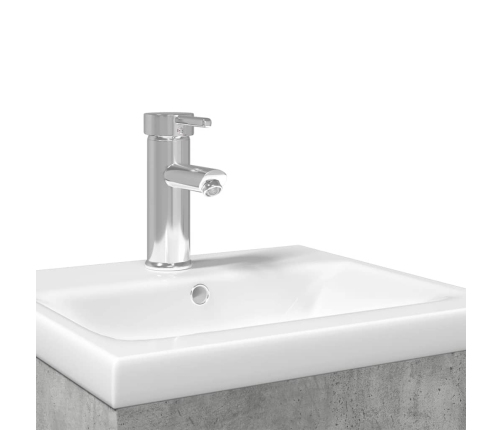 Mueble de baño con lavabo integrado gris hormigón