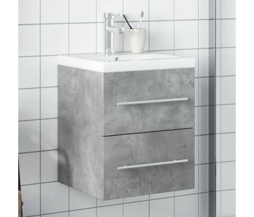 Mueble de baño con lavabo integrado gris hormigón