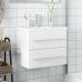 Mueble de baño con lavabo integrado blanco