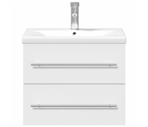 Mueble de baño con lavabo integrado blanco