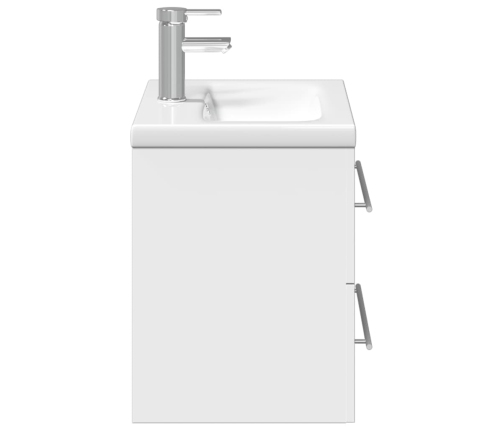 Mueble de baño con lavabo integrado blanco