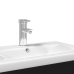 Mueble de baño con lavabo integrado negro