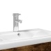 Mueble de baño con lavabo integrado roble ahumado