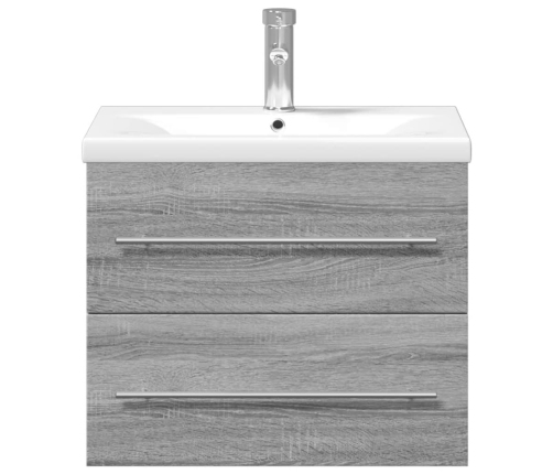 Mueble de baño con lavabo integrado gris Sonoma