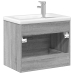 Mueble de baño con lavabo integrado gris Sonoma