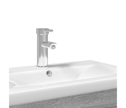 Mueble de baño con lavabo integrado gris Sonoma