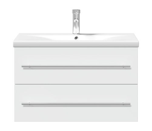 Mueble de baño con lavabo integrado blanco