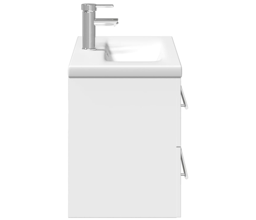 Mueble de baño con lavabo integrado blanco