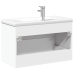 Mueble de baño con lavabo integrado blanco