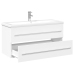 Mueble de baño con lavabo integrado blanco