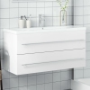 Mueble de baño con lavabo integrado blanco