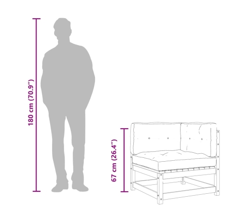 Sofá de 3 plazas de tela gris oscuro 210 cm