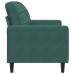 Sillón de terciopelo verde oscuro 60 cm