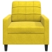 Sillón de terciopelo amarillo 60 cm