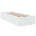 Estructura de cama madera de ingeniería blanca 75x190 cm