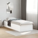 Estructura de cama madera de ingeniería blanca 75x190 cm
